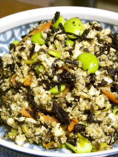 枝豆☆ひじきの炒り豆腐-レシピのメイン写真