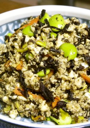 枝豆☆ひじきの炒り豆腐-レシピのメイン写真