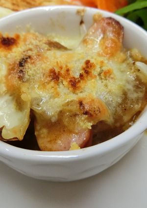 残りカレーでポテトオニオンのチーズ焼き-レシピのメイン写真