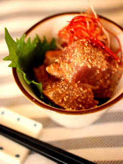 万能酢しょうがでマグロの韓国風♪-レシピのメイン写真