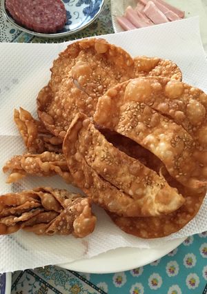 餃子の皮で作るおせんべい-レシピのメイン写真