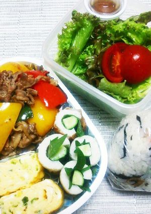 パプリカと豚肉の炒めもの お弁当に-レシピのメイン写真