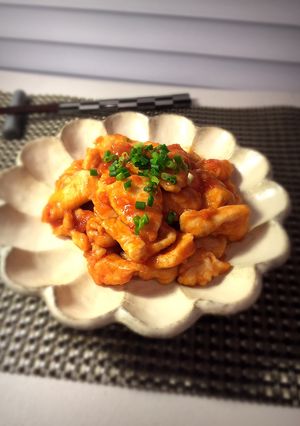 キムチの素で鶏チリ♡ムネ肉しっとり柔らか-レシピのメイン写真