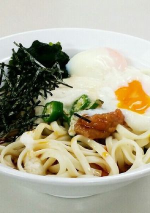 とろろ梅うどん-レシピのメイン写真
