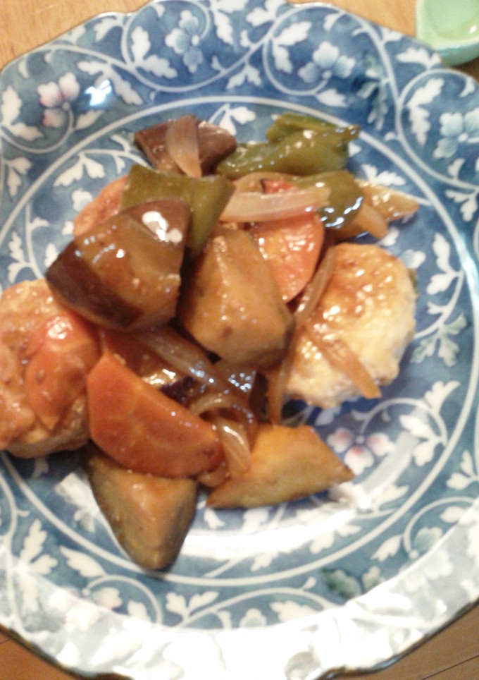 つくねと野菜の甘酢炒め-レシピのメイン写真