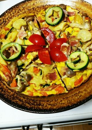 パーティに★野菜のオープンオムレツ-レシピのメイン写真