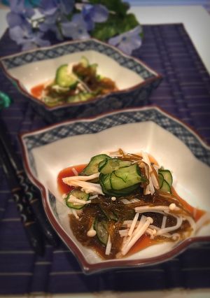簡単サッパリ♬ もずくとえのきポン酢和え-レシピのメイン写真