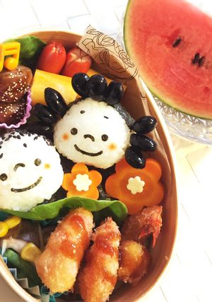 サザエさん&カツオ弁当☆簡単☆キャラ弁♫-レシピのメイン写真