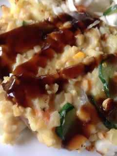 残り物で!ポテトサラダと納豆のお焼き-レシピのメイン写真