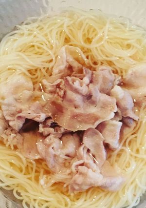しゃぶ肉お素麺-レシピのメイン写真
