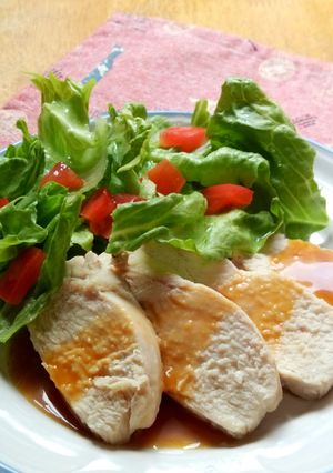 蒸し鶏のハニーナッツソースがけ-レシピのメイン写真