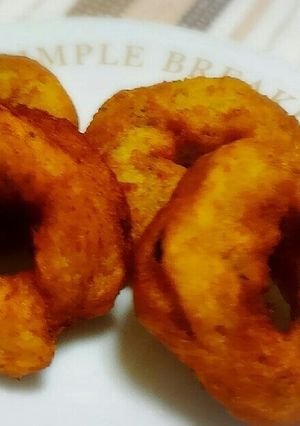 かぼちゃ煮物リメイク☆サクモチドーナッツ-レシピのメイン写真