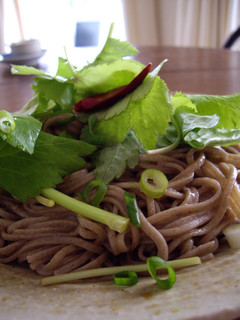 蕎麦でペペロンチーノ!-レシピのメイン写真