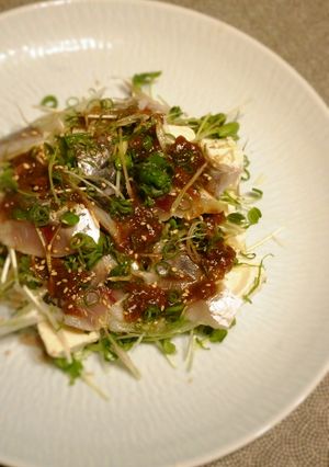 アジの酢じめと香味野菜のサラダ風-レシピのメイン写真