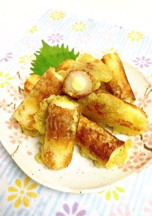 簡単♪チーズインちくわのカレー揚げ焼き-レシピのメイン写真