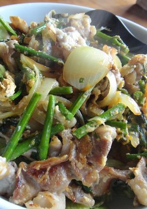 春の豚アスパラ丼-レシピのメイン写真