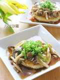 鶏ひき肉＆高野豆腐✿和風きのこハンバーグ