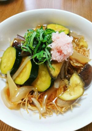 残った素麺リメイク！夏野菜挙げそうめん-レシピのメイン写真
