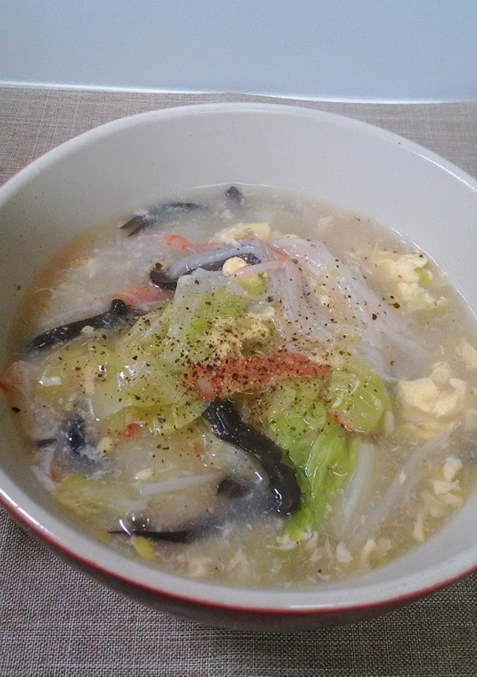 レタスとたまごの中華スープ♪-レシピのメイン写真