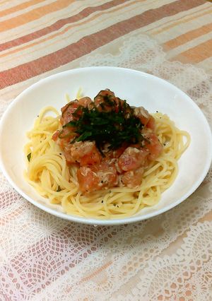 トマトとツナの冷たいパスタ-レシピのメイン写真