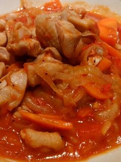 トマトと鶏肉のさっぱり炒め-レシピのメイン写真