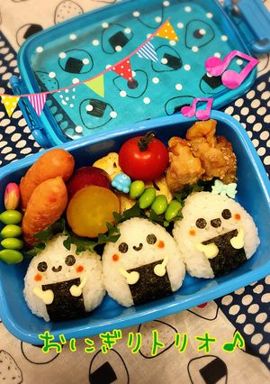 おにぎりトリオ♪簡単!！キャラ弁♪-レシピのメイン写真