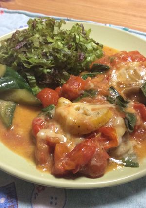 鶏肉の塩レモンソテー マルゲリータ風-レシピのメイン写真