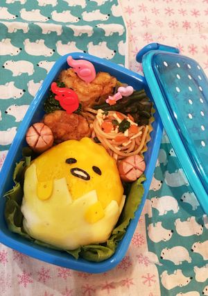 ぐでちゃん♪オムライス♪簡単!キャラ弁!-レシピのメイン写真