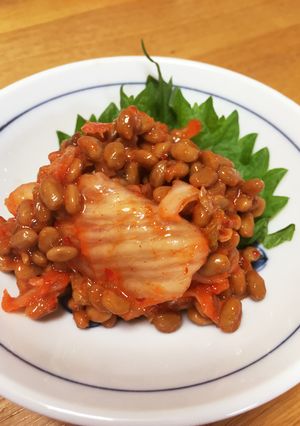 ダイエット中に腹持ちバッチリ☆納豆キムチ-レシピのメイン写真