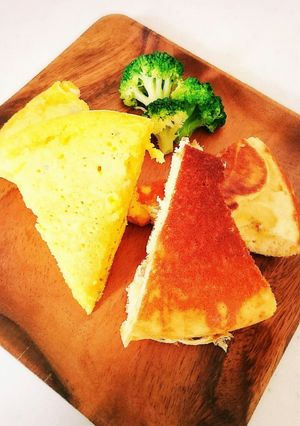 イッキに2種類！厚めのパンケーキ♪-レシピのメイン写真