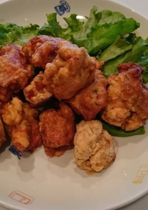 大葉たっぷりの和風唐揚げ！-レシピのメイン写真