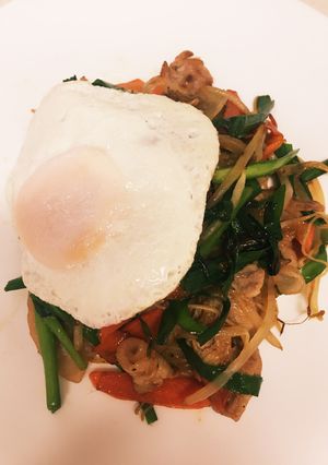お店の五目焼きそば風⁈焼き五目そうめん-レシピのメイン写真