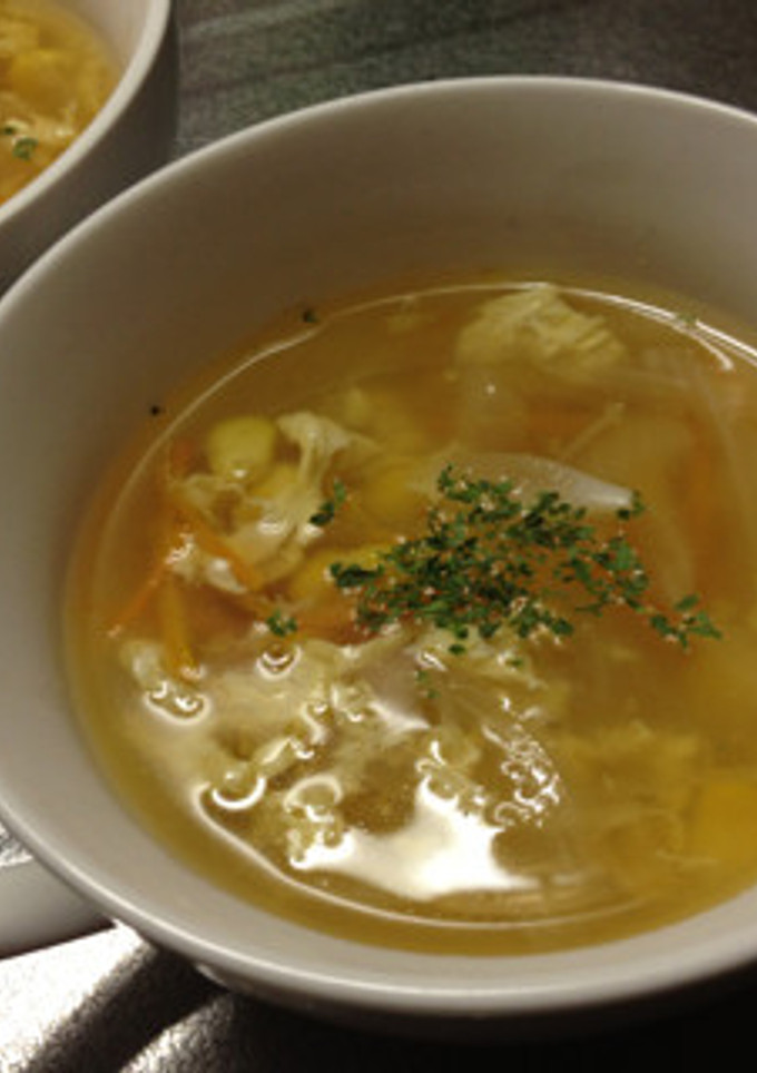 とうもろこしたっぷり卵スープ-レシピのメイン写真