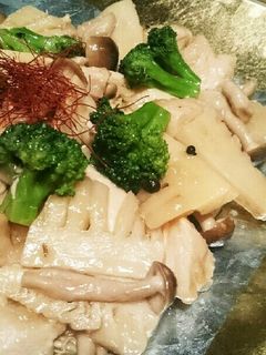 やわらか鶏胸肉と竹の子の中華炒め-レシピのメイン写真