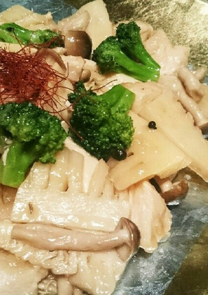 やわらか鶏胸肉と竹の子の中華炒め-レシピのメイン写真