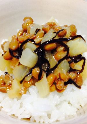 残り物万歳！なっとう塩昆布たくあん飯-レシピのメイン写真