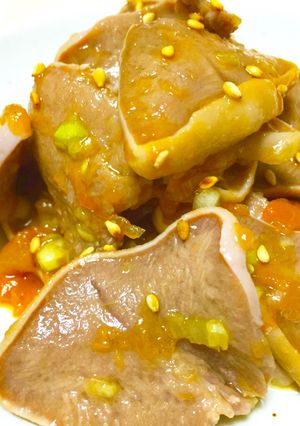 豚タンのさっぱり梅肉和え-レシピのメイン写真