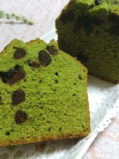 抹茶と小豆のパウンドケーキ-レシピのメイン写真
