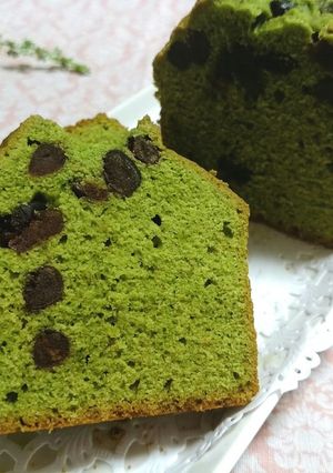 抹茶と小豆のパウンドケーキ-レシピのメイン写真