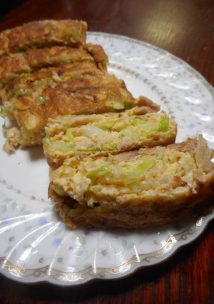 キャベツとツナの卵焼き-レシピのメイン写真