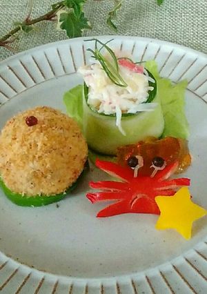 赤ウインナーでカニ-レシピのメイン写真