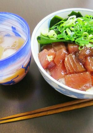 まぐろの漬け丼-レシピのメイン写真