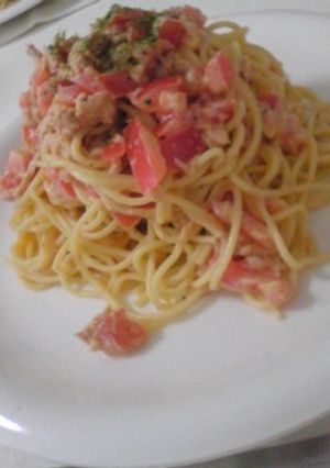 混ぜるだけツナマヨトマトの冷製パスタ★-レシピのメイン写真