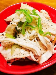 おつまみに☆鶏胸肉のねぎガーリック和え-レシピのメイン写真