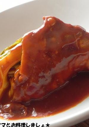簡単★豚肉巻きキャベツのデミグラソース煮-レシピのメイン写真