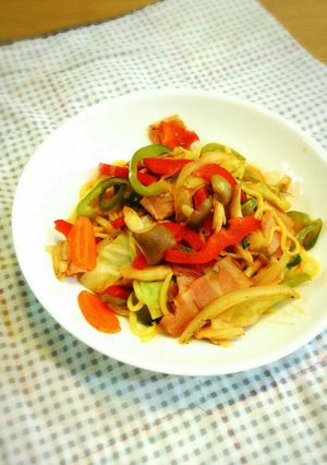 糖質OFF!野菜モリモリ白滝ナポリタン-レシピのメイン写真