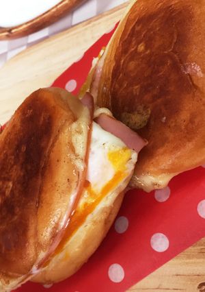 ディナーロールで！ホットサンド♪-レシピのメイン写真