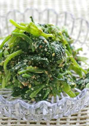 ほうれん草のマスタード胡麻和え-レシピのメイン写真