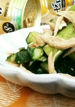 ＊きゅうりと鶏胸のピリ辛和え＊-レシピのメイン写真