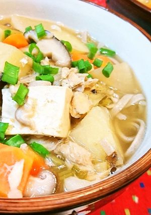 リメイク★鯛のあら汁⇒【鯛のあら汁ソバ】-レシピのメイン写真